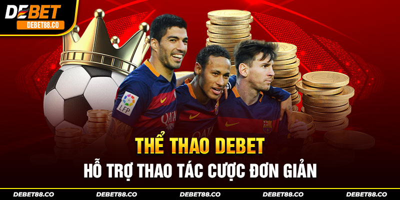 Thể thao DEBET hỗ trợ thao tác cược đơn giản