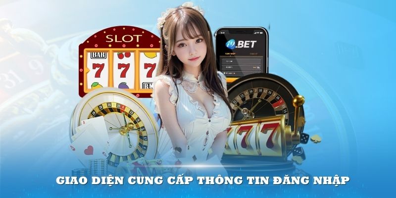 Giao diện cung cấp thông tin đăng nhập của nhà cái