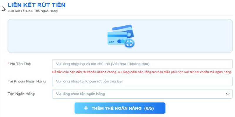 Thao tác thực hiện rút tiền nhanh chóng và chính xác