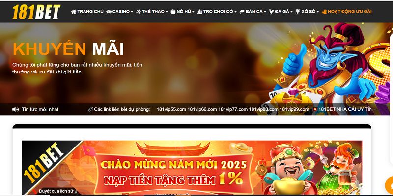 Nắm bắt thông tin khuyến mãi 181Bet tại đâu