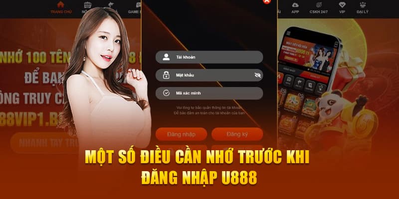 Lưu ý để login vào U888 nhanh